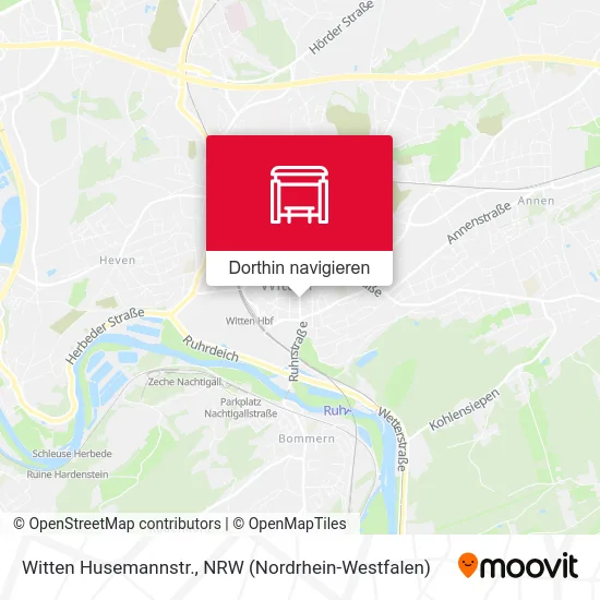 Witten Husemannstr. Karte