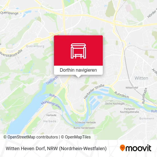 Witten Heven Dorf Karte