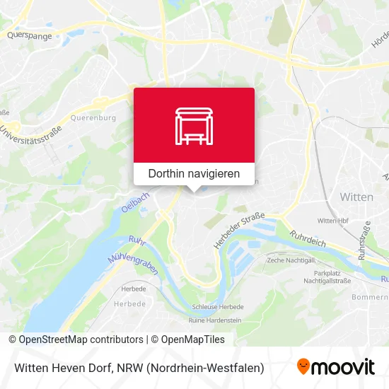 Witten Heven Dorf Karte