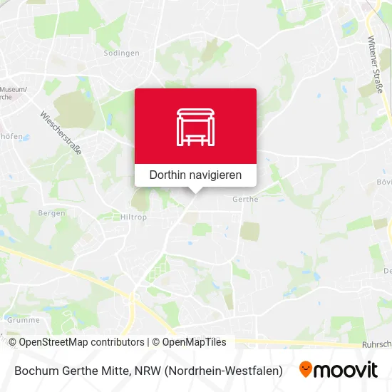 Bochum Gerthe Mitte Karte