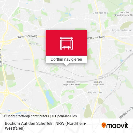 Bochum Auf den Scheffeln Karte