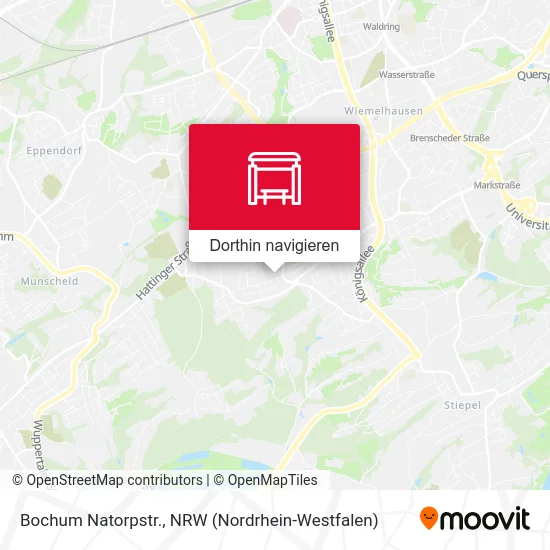 Bochum Natorpstr. Karte