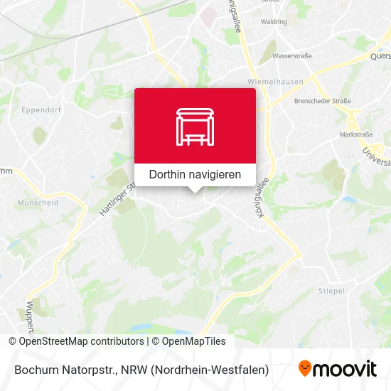 Bochum Natorpstr. Karte