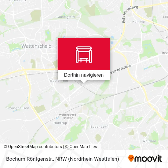 Bochum Röntgenstr. Karte