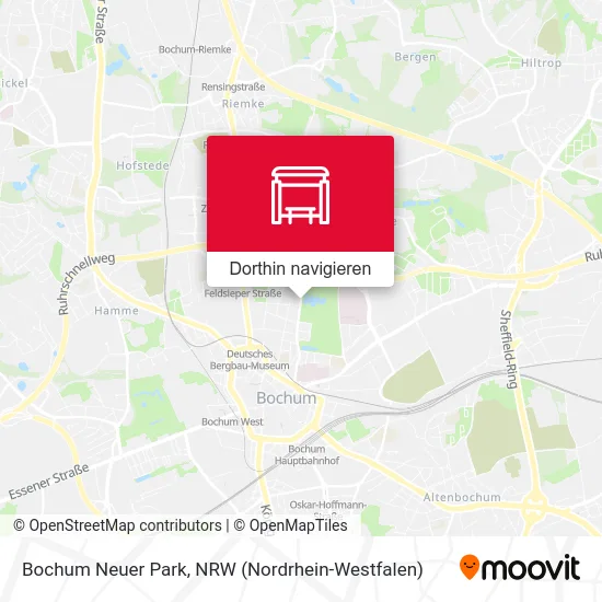 Bochum Neuer Park Karte