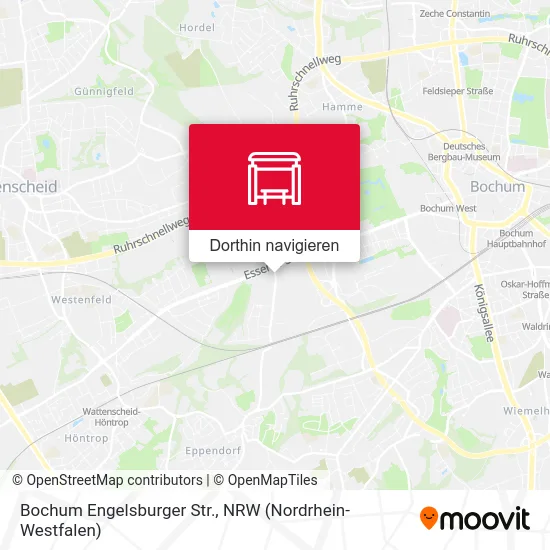 Bochum Engelsburger Str. Karte
