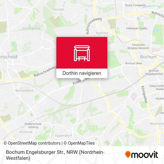 Bochum Engelsburger Str. Karte