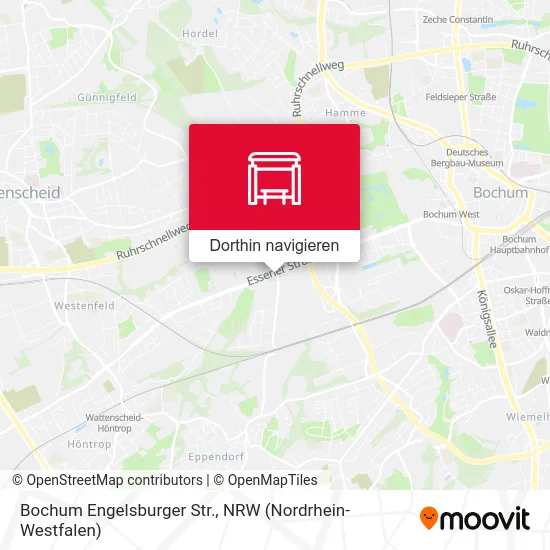 Bochum Engelsburger Str. Karte