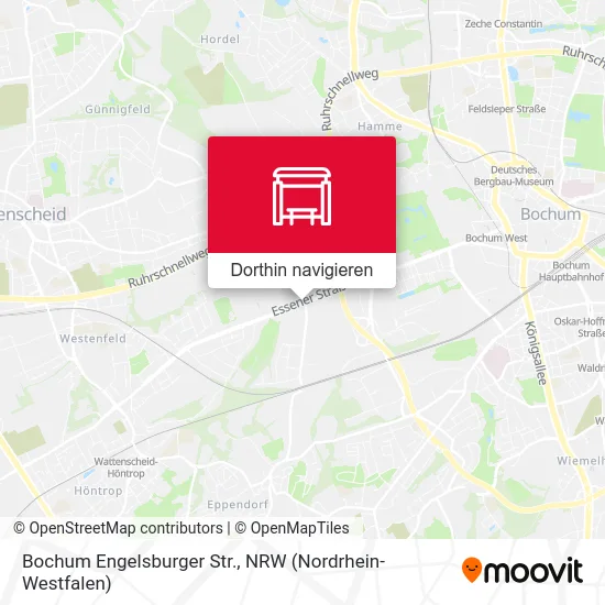 Bochum Engelsburger Str. Karte