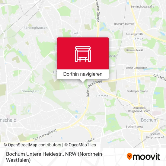 Bochum Untere Heidestr. Karte