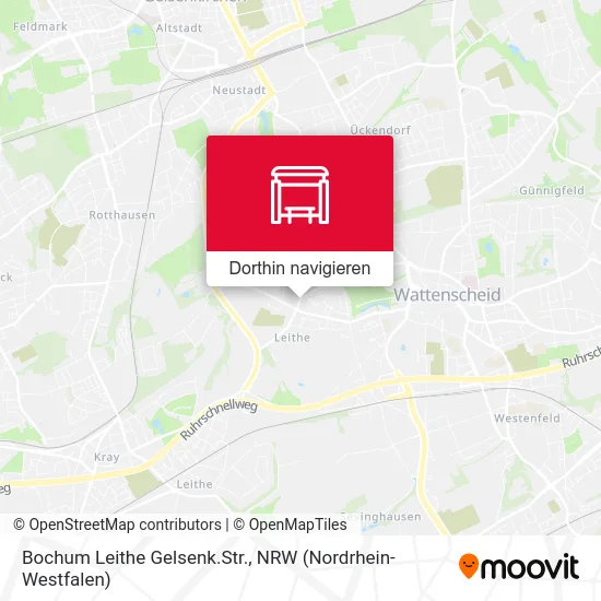 Bochum Leithe Gelsenk.Str. Karte