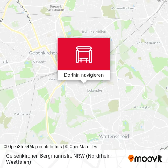 Gelsenkirchen Bergmannstr. Karte