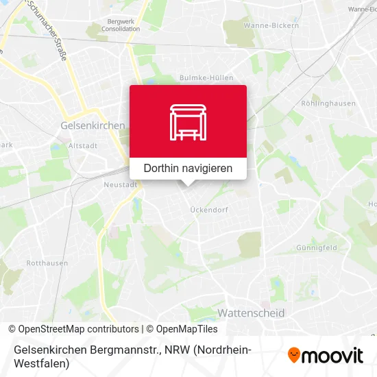 Gelsenkirchen Bergmannstr. Karte