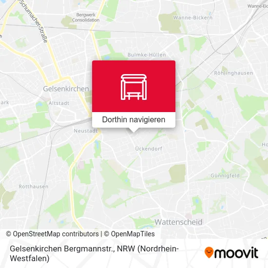 Gelsenkirchen Bergmannstr. Karte