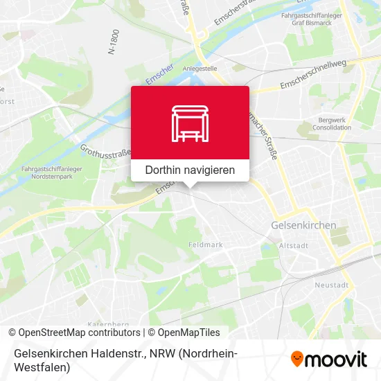 Gelsenkirchen Haldenstr. Karte