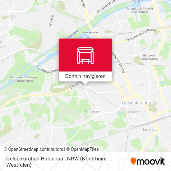 Gelsenkirchen Haldenstr. Karte