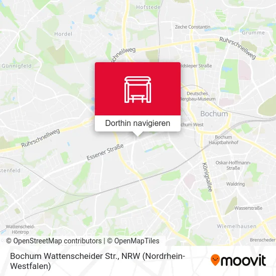 Bochum Wattenscheider Str. Karte