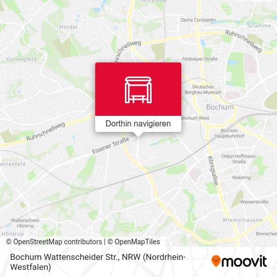 Bochum Wattenscheider Str. Karte