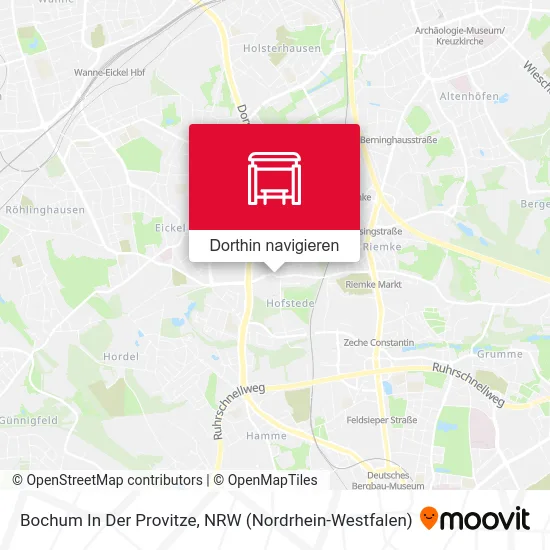 Bochum In Der Provitze Karte