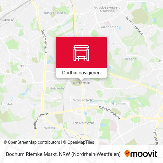 Bochum Riemke Markt Karte