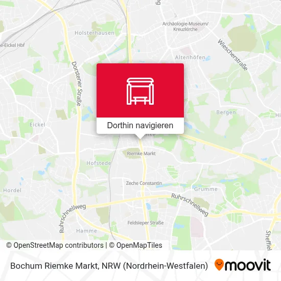 Bochum Riemke Markt Karte