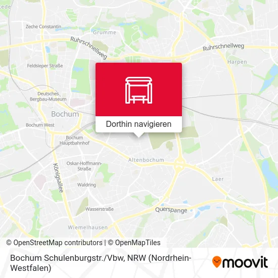 Bochum Schulenburgstr./Vbw Karte