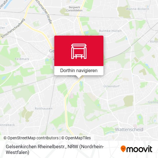 Gelsenkirchen Rheinelbestr. Karte