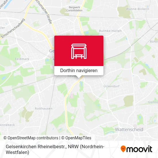 Gelsenkirchen Rheinelbestr. Karte