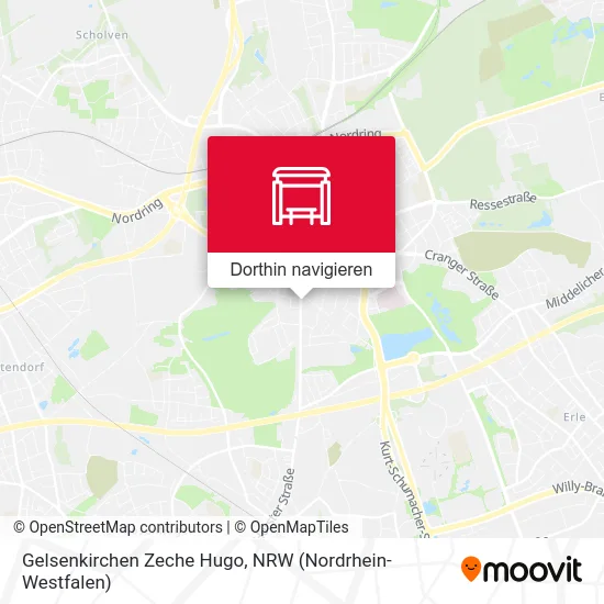 Gelsenkirchen Zeche Hugo Karte