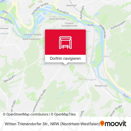 Witten Trienendorfer Str. Karte