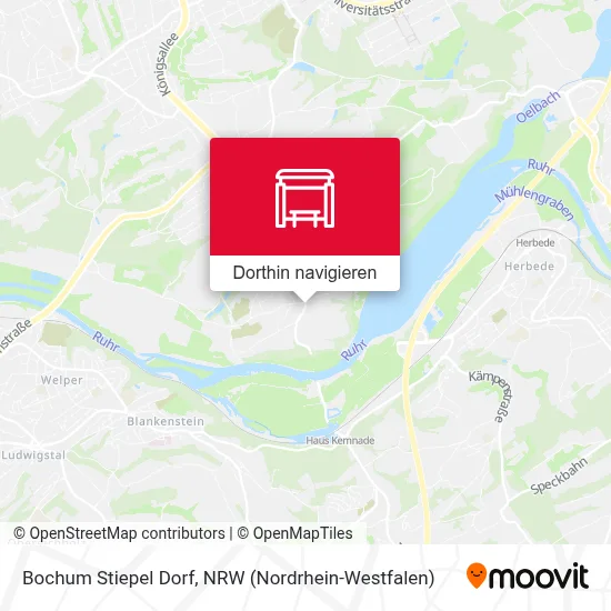 Bochum Stiepel Dorf Karte