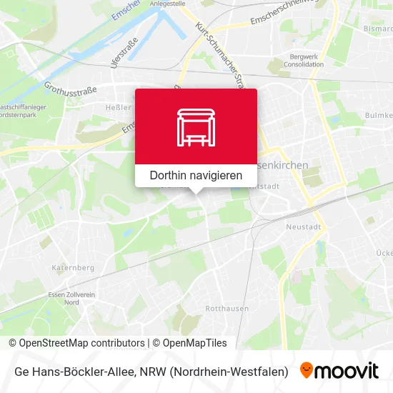 Ge Hans-Böckler-Allee Karte