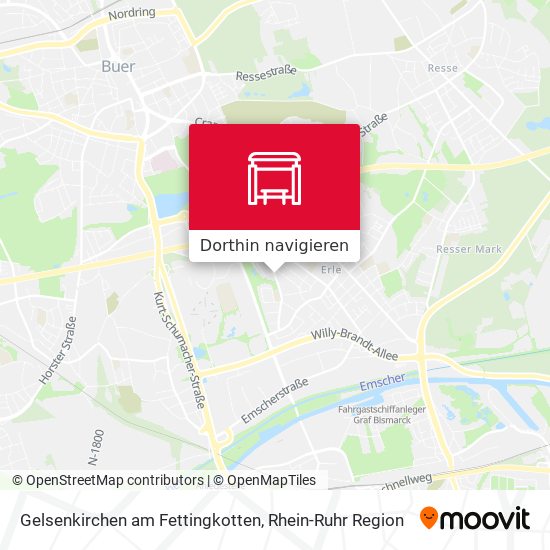 Gelsenkirchen am Fettingkotten Karte