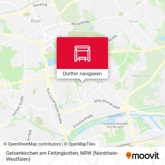 Gelsenkirchen am Fettingkotten Karte