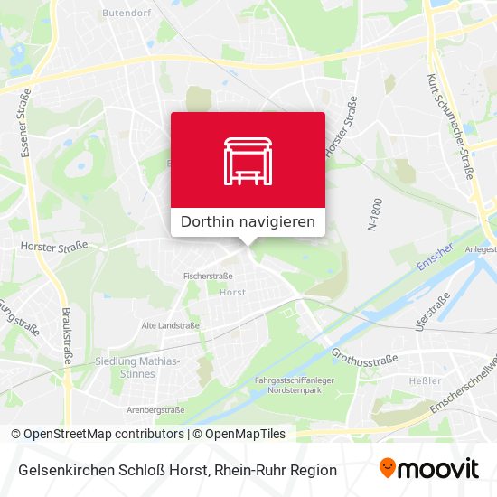 Gelsenkirchen Schloß Horst Karte