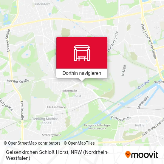 Gelsenkirchen Schloß Horst Karte