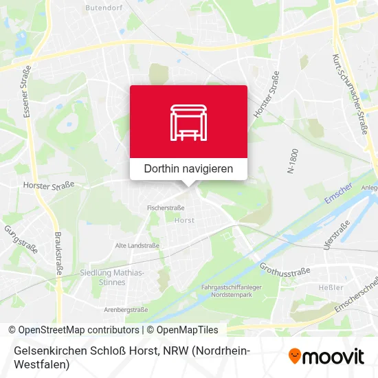 Gelsenkirchen Schloß Horst Karte