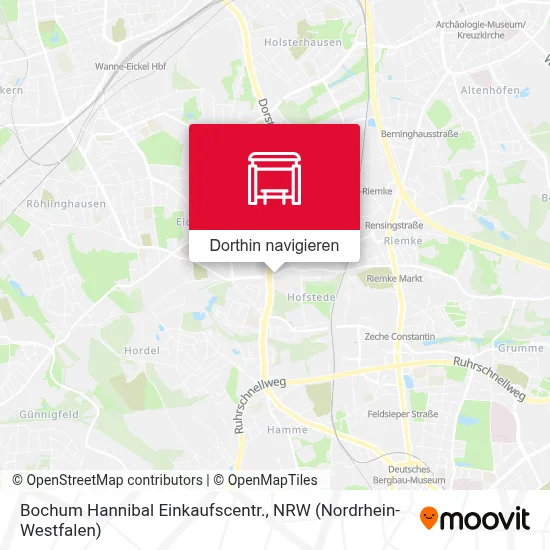 Bochum Hannibal Einkaufscentr. Karte
