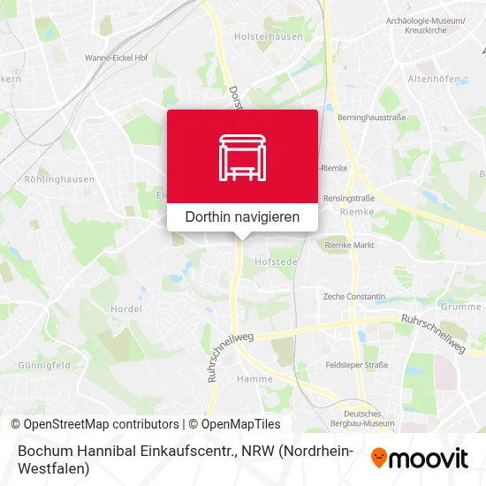 Bochum Hannibal Einkaufscentr. Karte