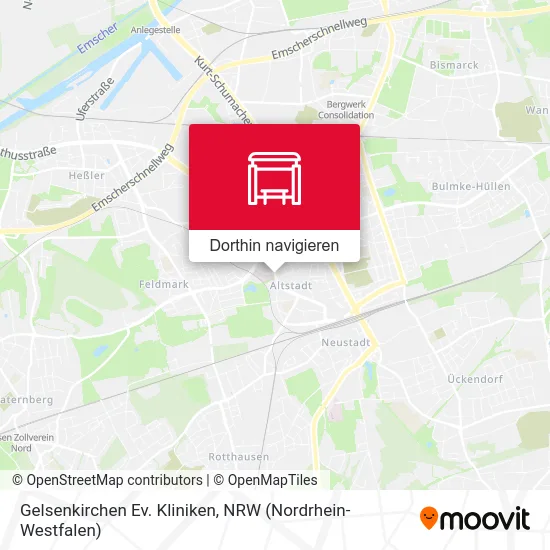 Gelsenkirchen Ev. Kliniken Karte