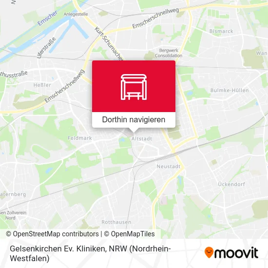 Gelsenkirchen Ev. Kliniken Karte