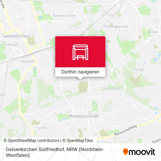 Gelsenkirchen Südfriedhof Karte