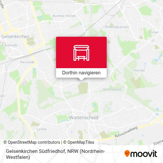 Gelsenkirchen Südfriedhof Karte