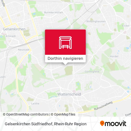 Gelsenkirchen Südfriedhof Karte