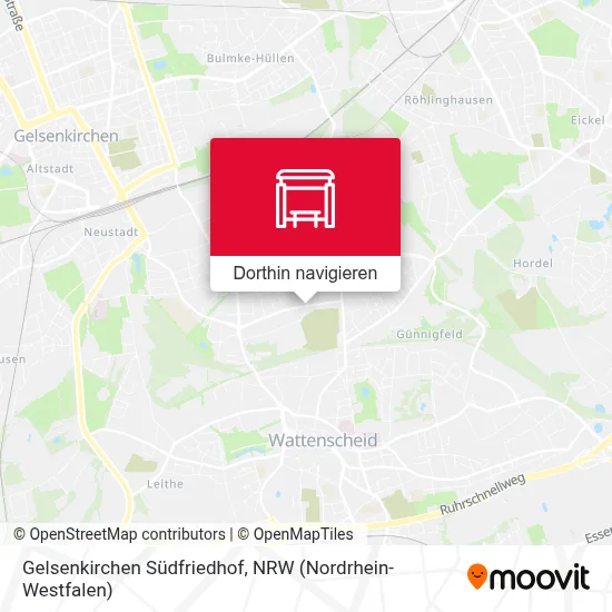 Gelsenkirchen Südfriedhof Karte