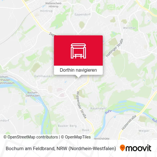 Bochum am Feldbrand Karte