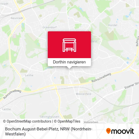 Bochum August-Bebel-Platz Karte