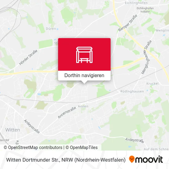 Witten Dortmunder Str. Karte