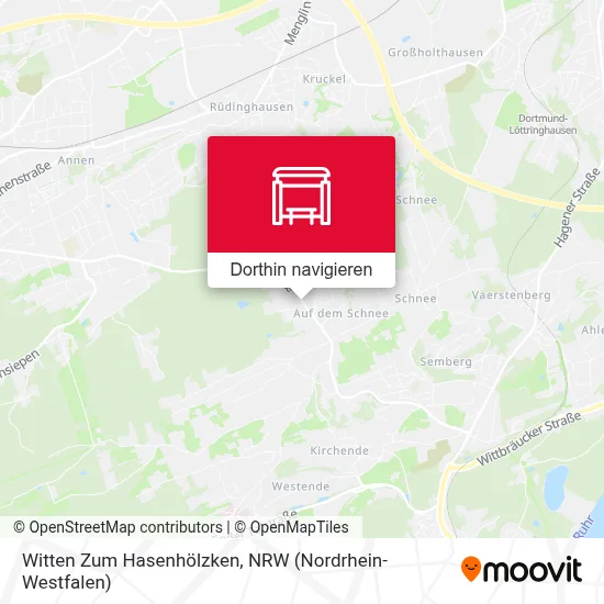 Witten Zum Hasenhölzken Karte