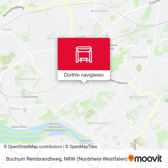 Bochum Rembrandtweg Karte